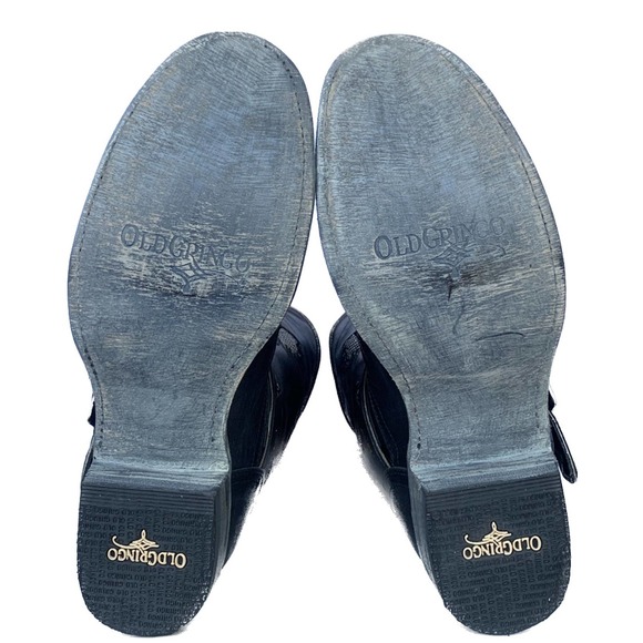 SOLD OLD GRINGO Biker Iron Eagle Harness Black Moto Cowgirl Cowboy Western Boots - Picture 5 of 6